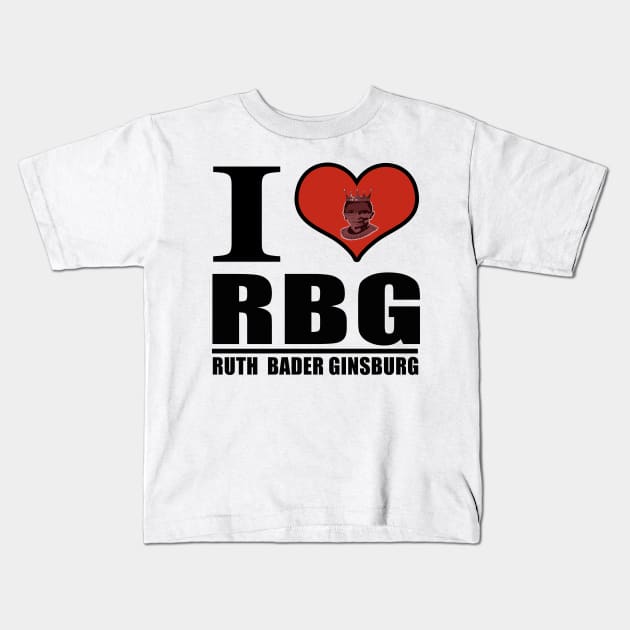 ruth bader ginsburg Kids T-Shirt by Elegance14